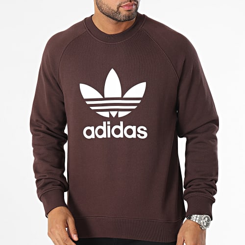 Sweat Crewneck Trefoil II5759 Bordeaux