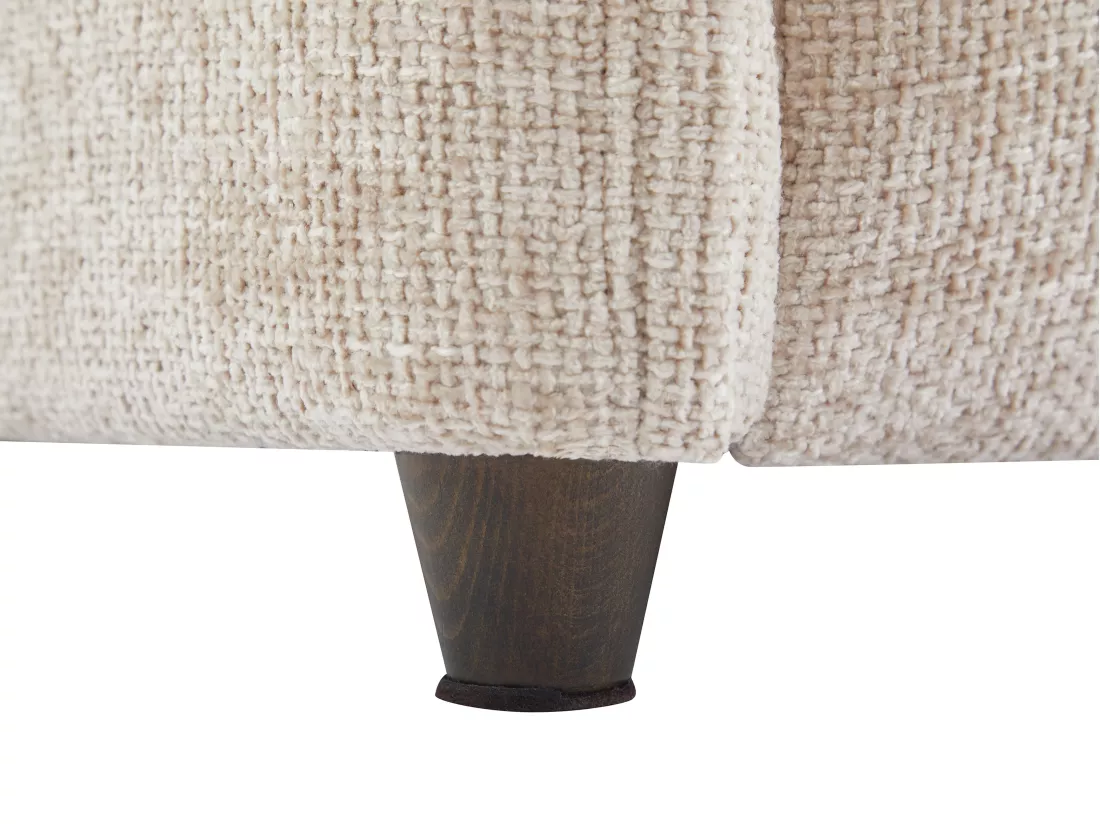 Canapé 3 places en tissu texturé beige LOUSOPA de Maison Céphy