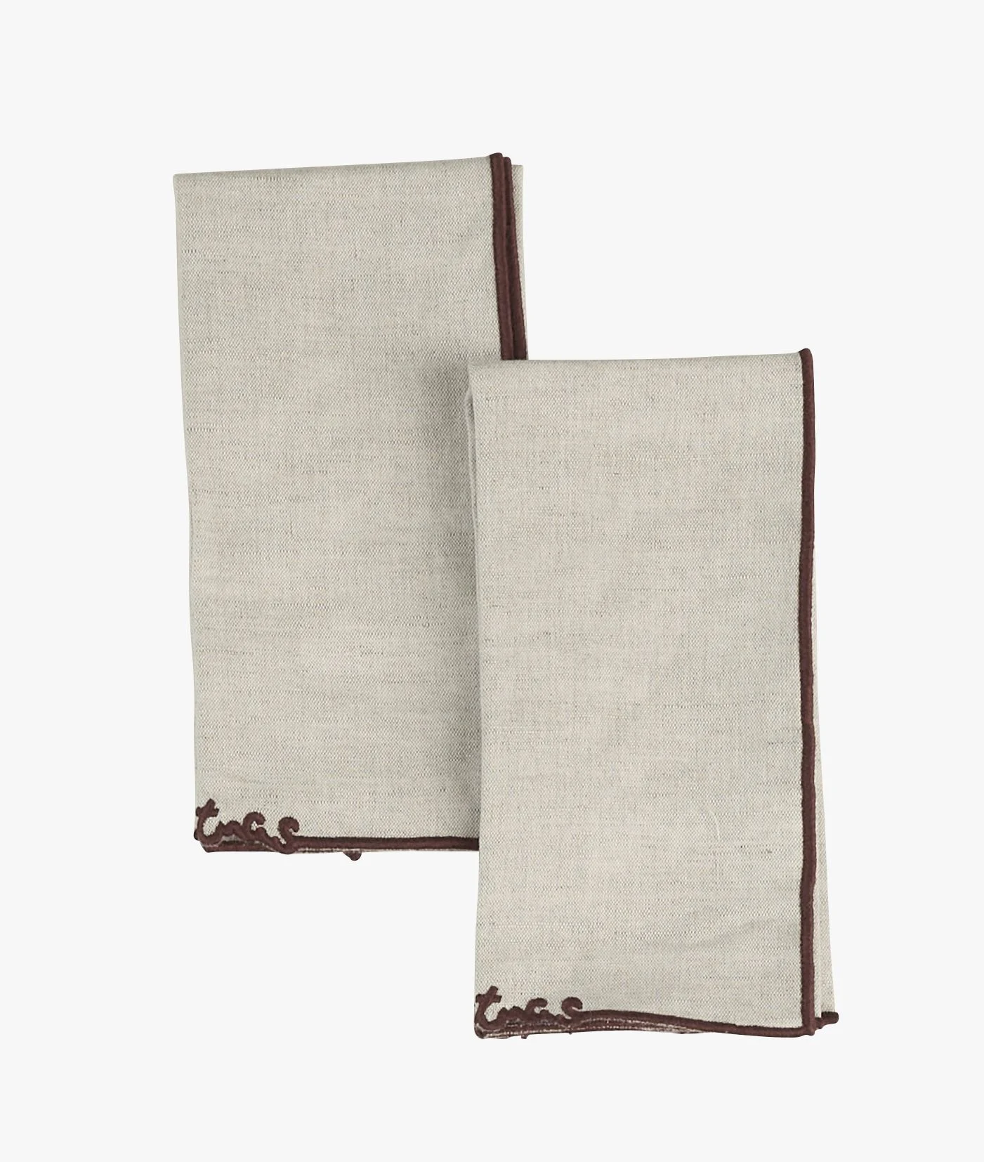 2pk tøyserviett natur - 45x45 cm