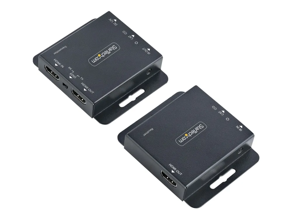 StarTech.com HDMI Extender over CAT6/CAT5, 4K 30Hz/130ft (40m) or 1080p 60Hz/230ft (70m) Video Extender, 4K HDMI over Ethernet Extender, PoC HDMI Transmitter and Receiver Kit, IR Extension - Local Video Output - Video/audio ekspander - HDMI - over CA