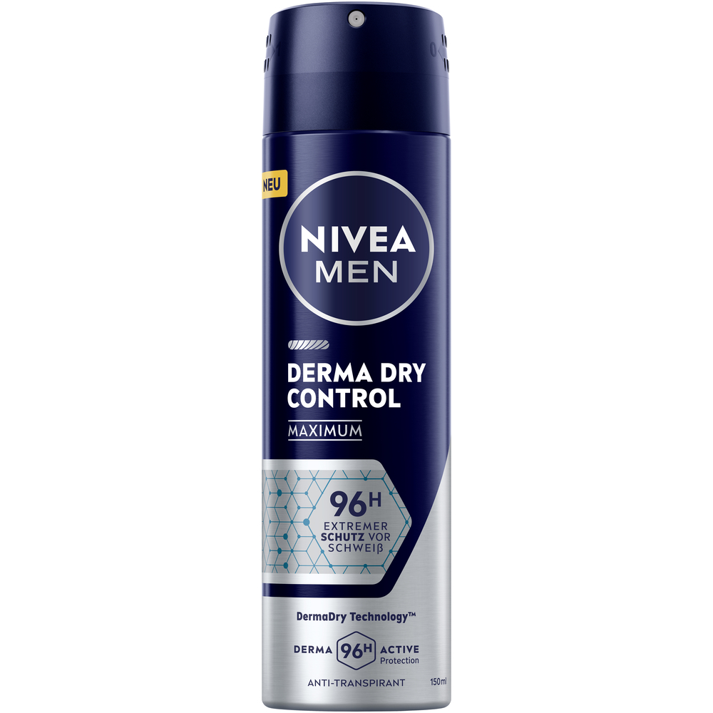 Nivea MEN Deo Derma Dry Control Maximum<br>150 ml, Aerosol Spray, Spray, (n)