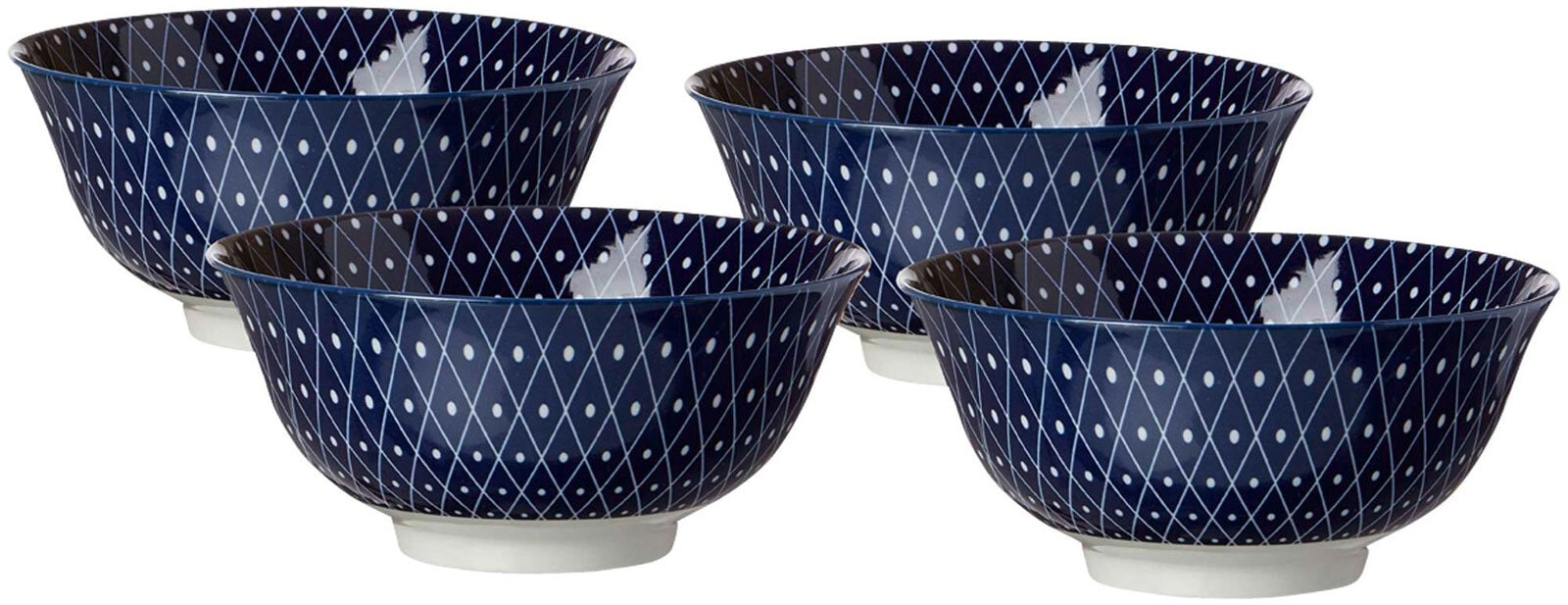 Ritzenhoff & Breker Schale ROYAL REIKO 4er Set blau/ weiß
