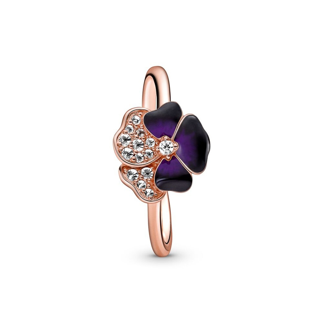 Pandora Rose Moments Dunkelvioletter Stiefmütterchen Ring