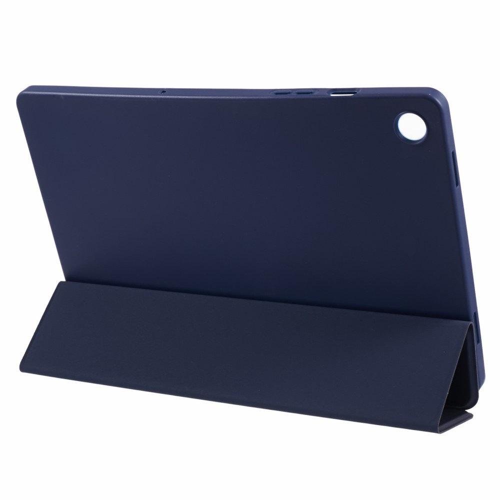 Samsung Galaxy Tab A9  Plus Leder Tasche Flip Cover Hülle - Dunkelblau