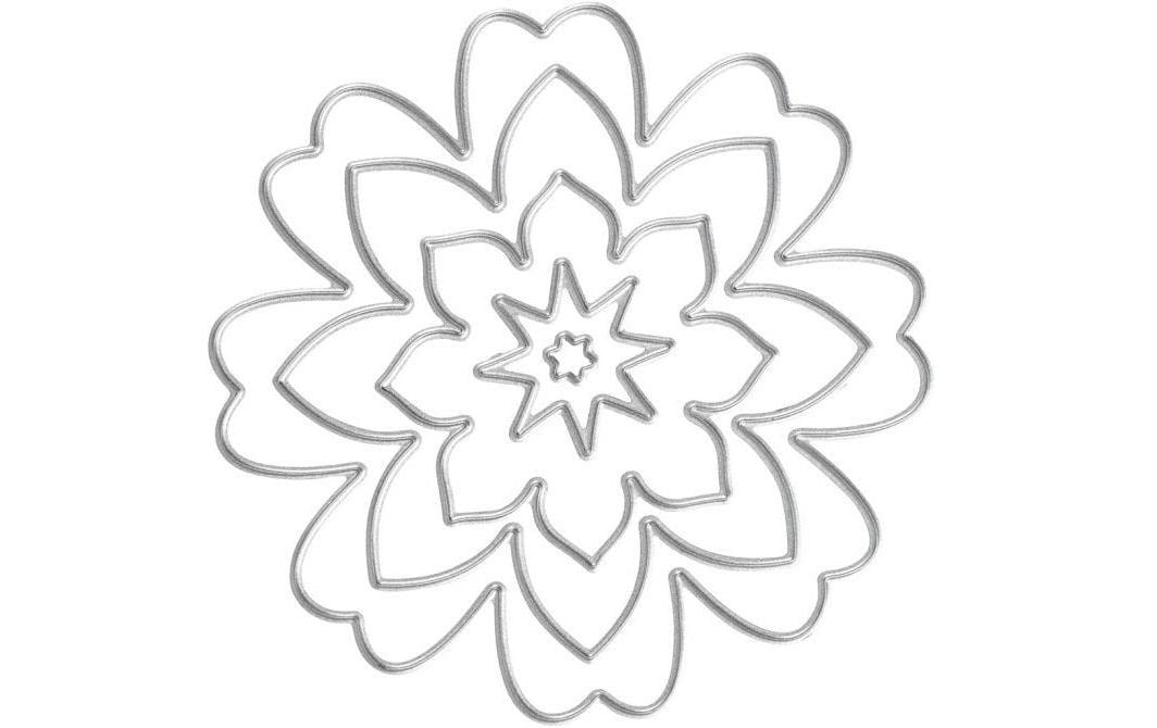 Stanzschablone 0.5 - 8 cm, BlumenSchablone für kreative Anwendungen