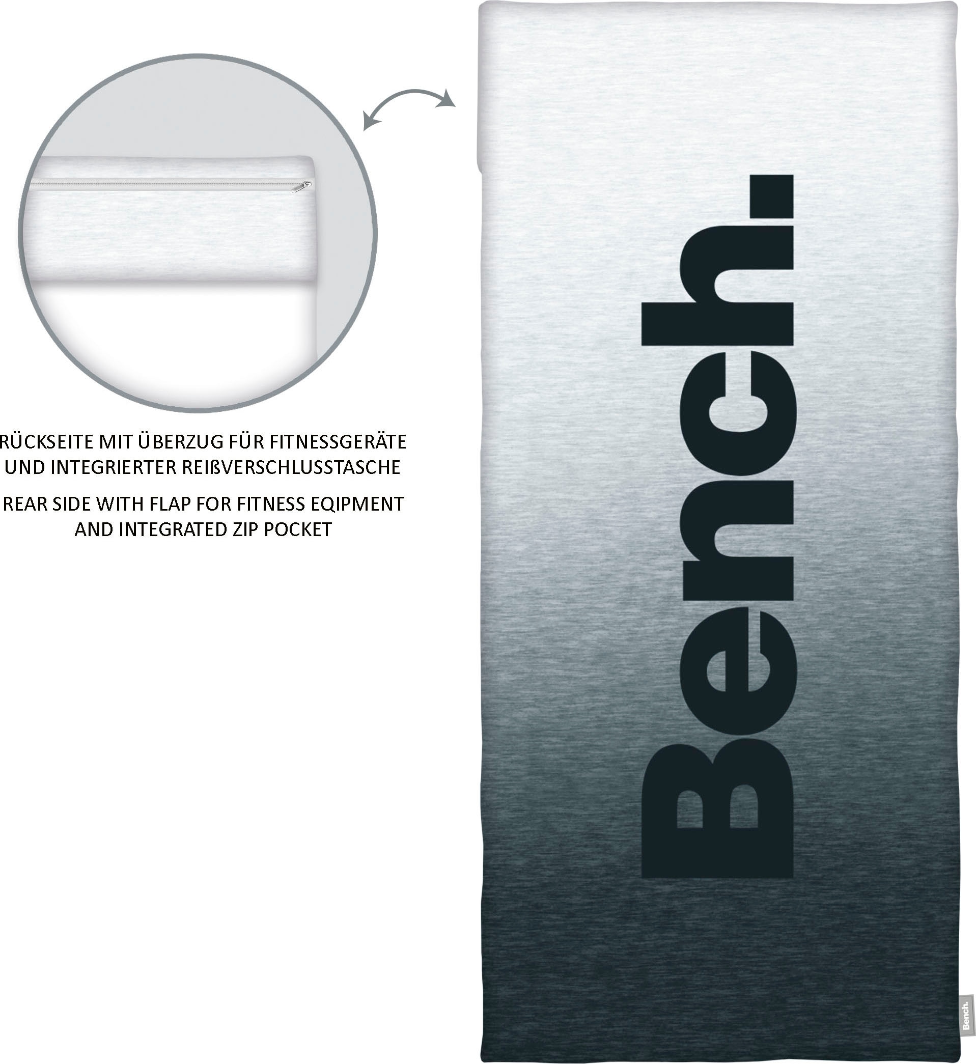 Bench. Sporthandtuch »Bench« Bench Fitnesstuch / Sports Towel mit Überschlag & Tasche, 50x110 cm