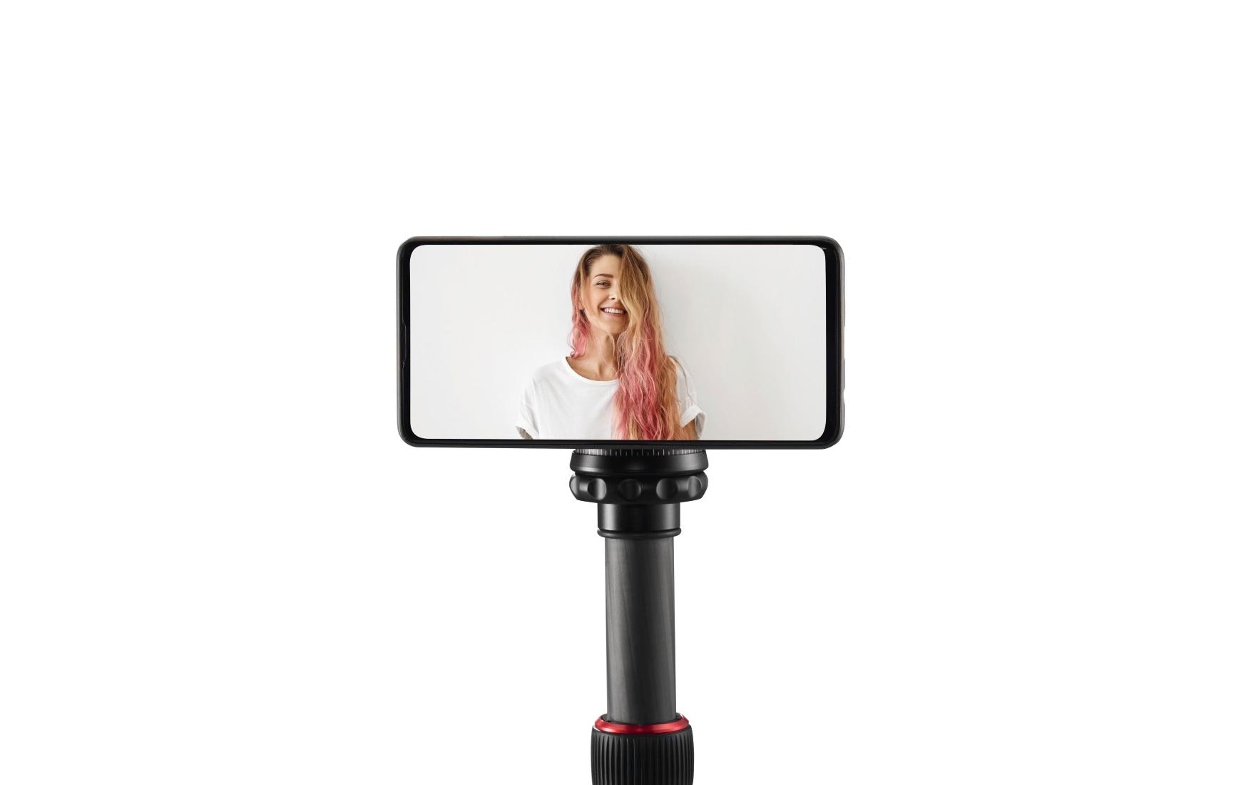 Halterung Handy «Puck» magnetisch, universalKompakter Magnet-Halter zur sicheren Befestigung eines Smartphones an Kamerastative und ¼“-Anschlüsse