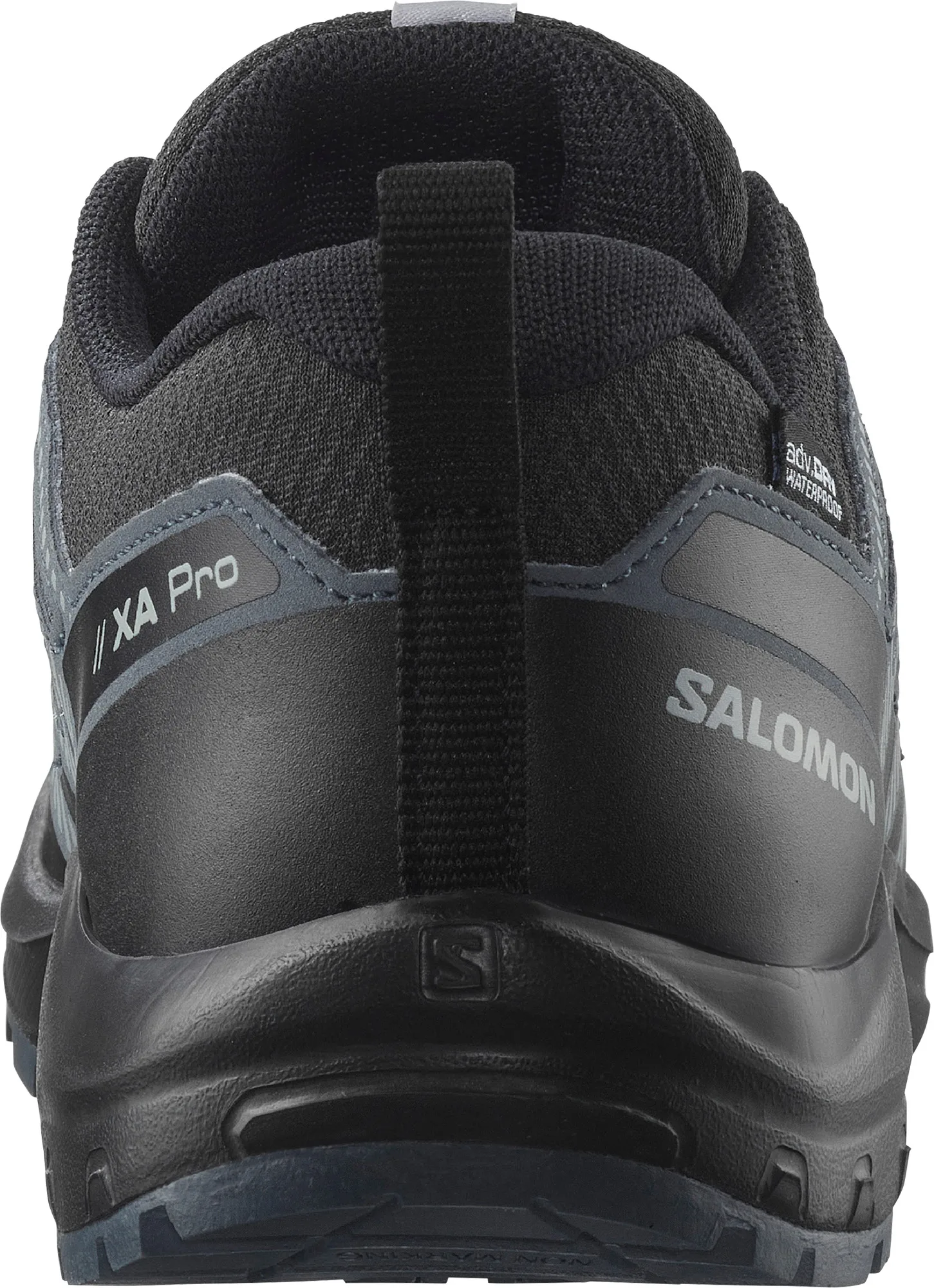 Salomon Kids' XA Pro V8 Waterproof Black/turbulence/quarry