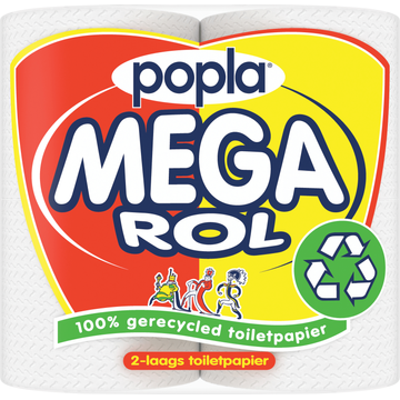Popla Mega Rol Toiletpapier 4 rollen