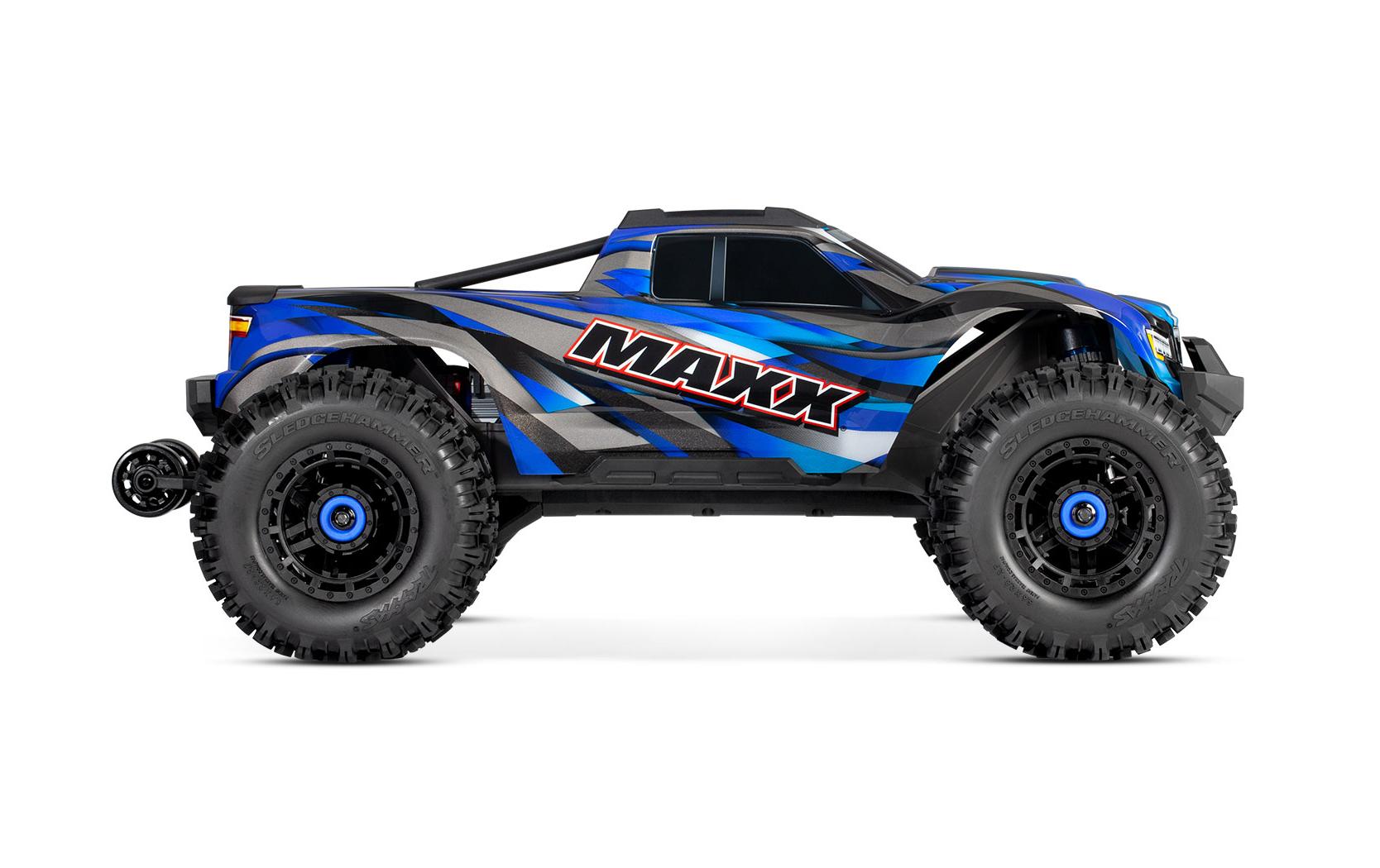 Monster Truck WideMAXX, 4WD, Blau 1:10, ARTR<br>Verbreiterte Version des 4WD Brushless Truck «Maxx»