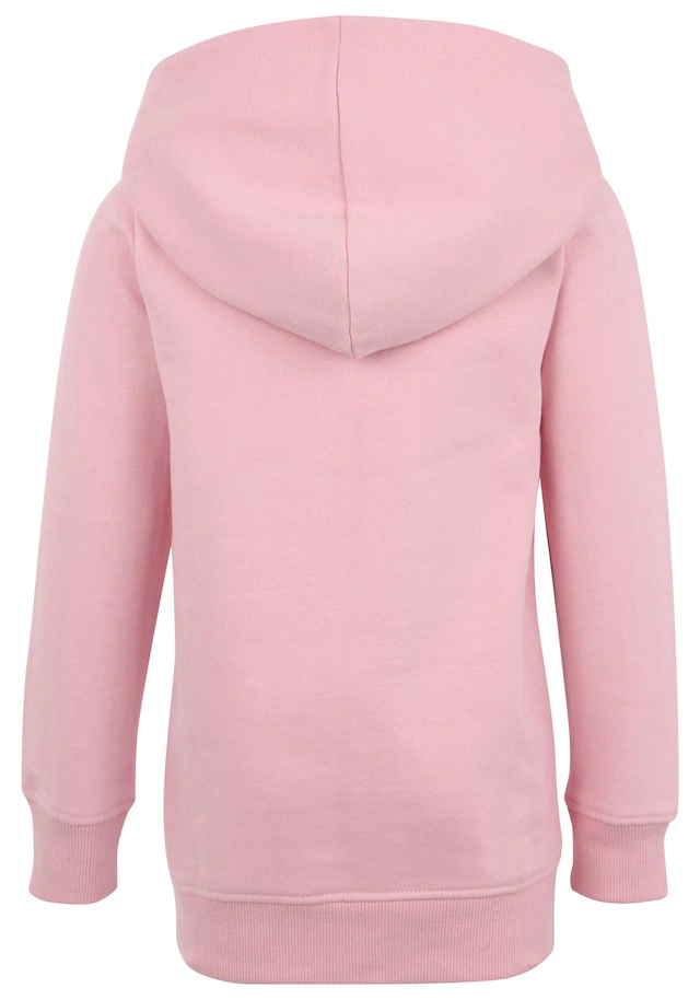 KIDSWORLD Longsweatshirt »für kleine Mädchen«, Langarm,  bedruckt,  mit Kapuze,  aus angerauter Sweatware