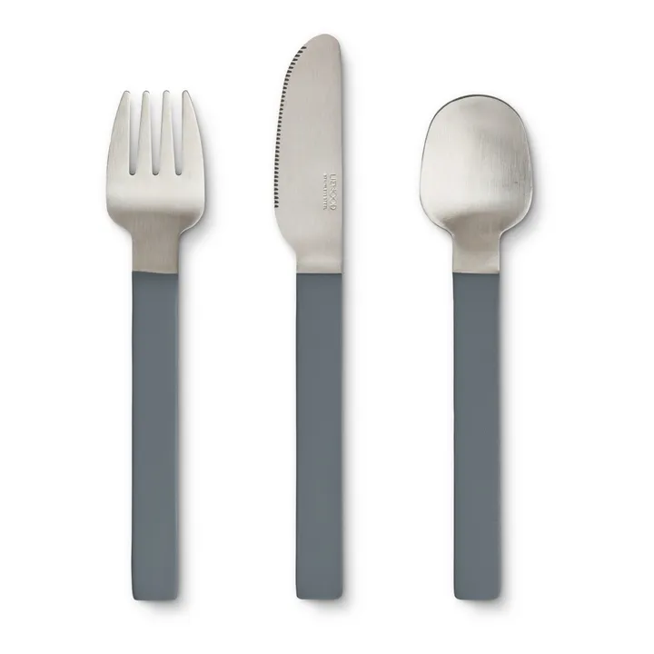 Liewood Set de couverts en inox Colin | Whale blue