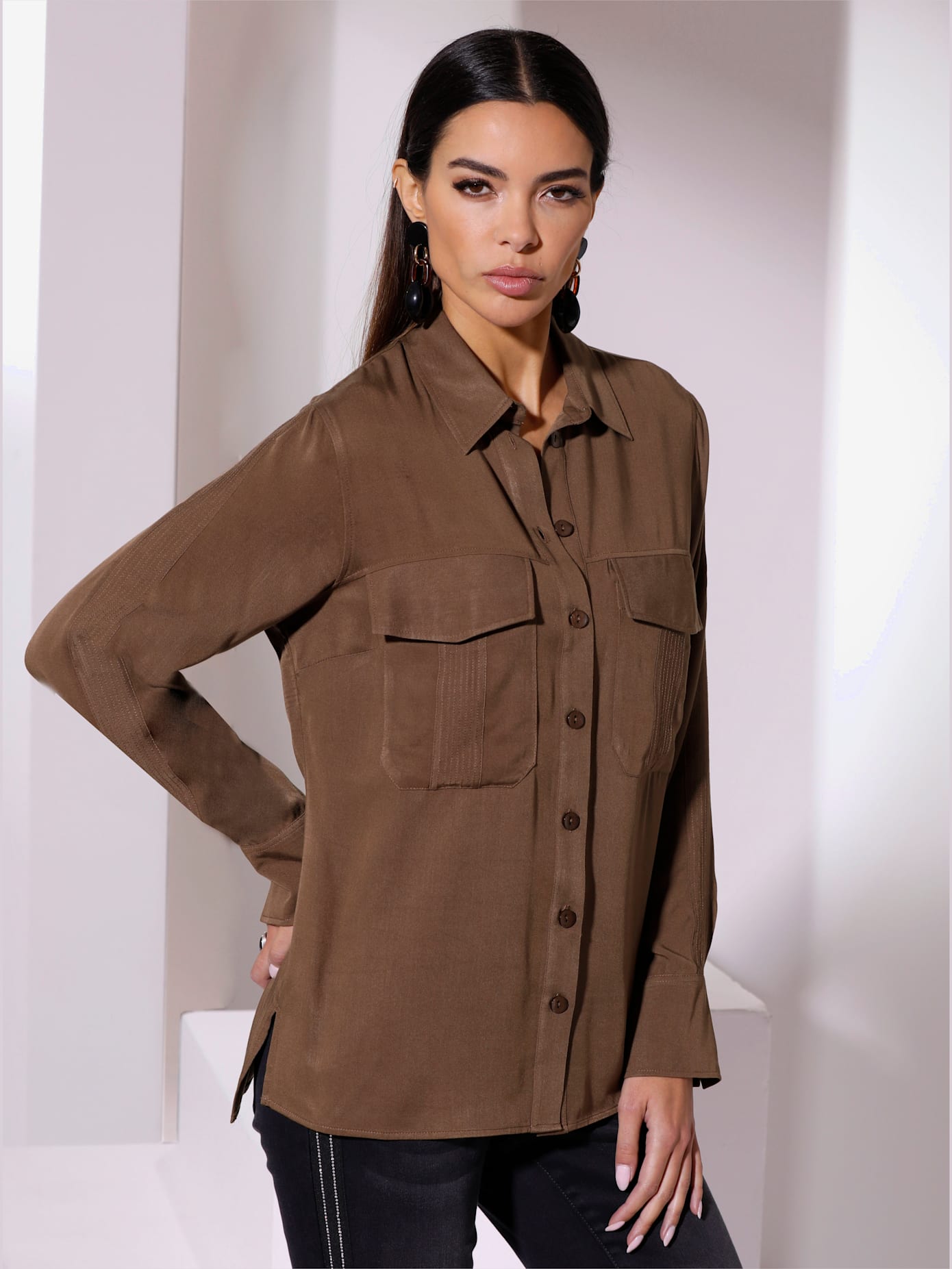 Chemisier long pure viscose