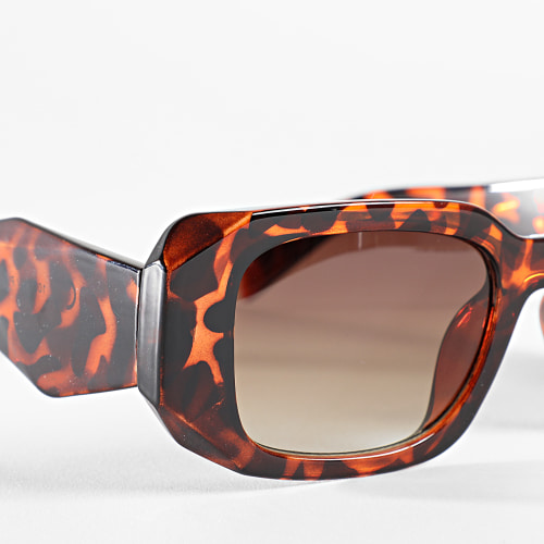 Lunettes De Soleil Fauve Marron Dégradé