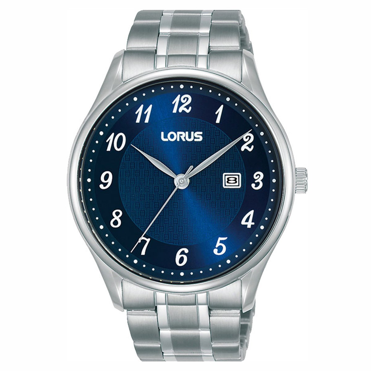 Montre Lorus classique acier cadran bleu