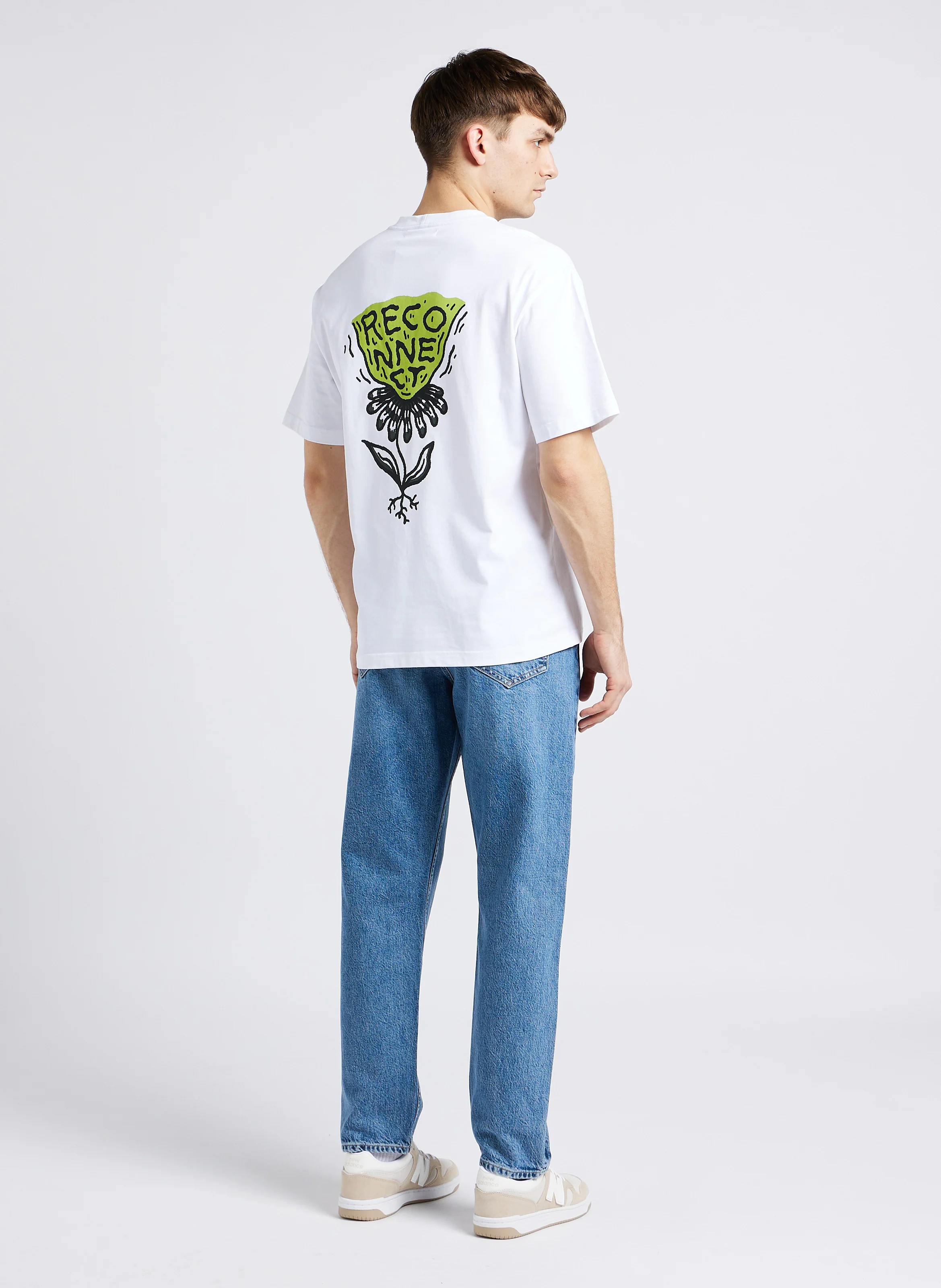 Jean droit en coton bio | Bleu
