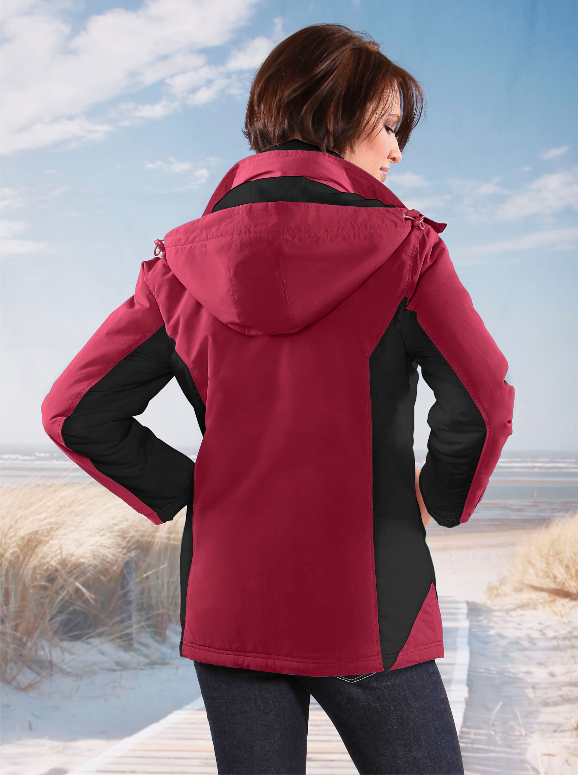 Funktionsjacke mit Fleece-Futter