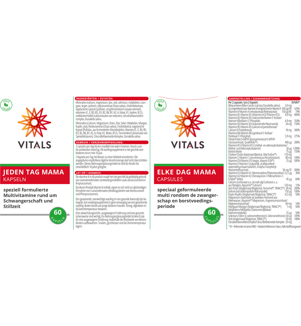 Vitals Elke dag mama (60 capsules)