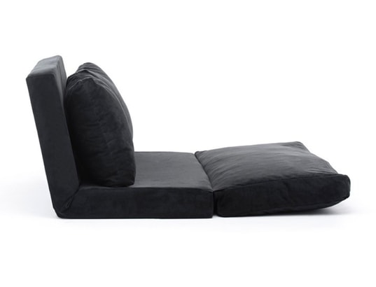 CONCEPT1 - Canapé lit Taida 2 places noir 120 x 68 x h62