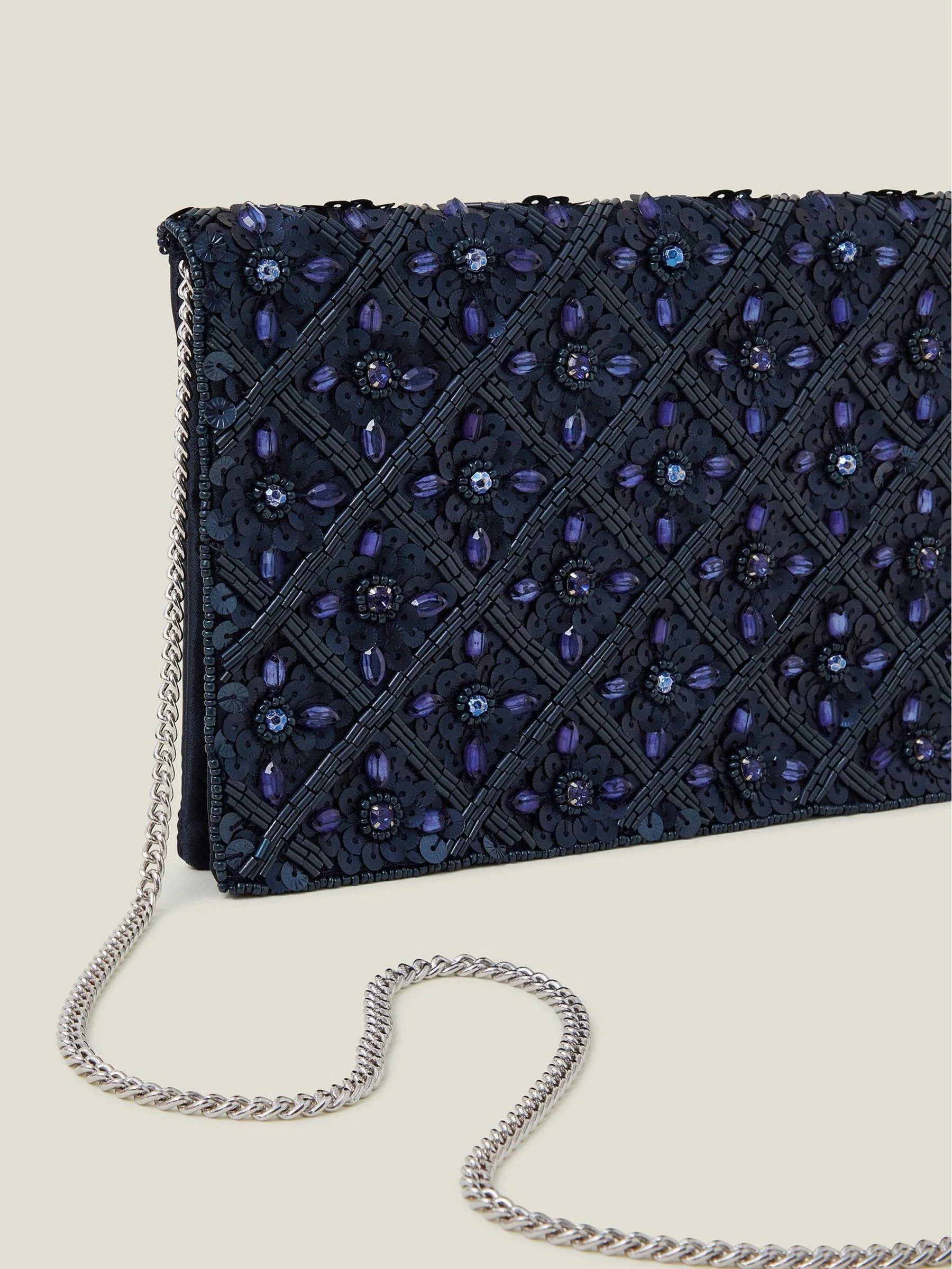 Accessorize Tianna Metallic Clutch tas