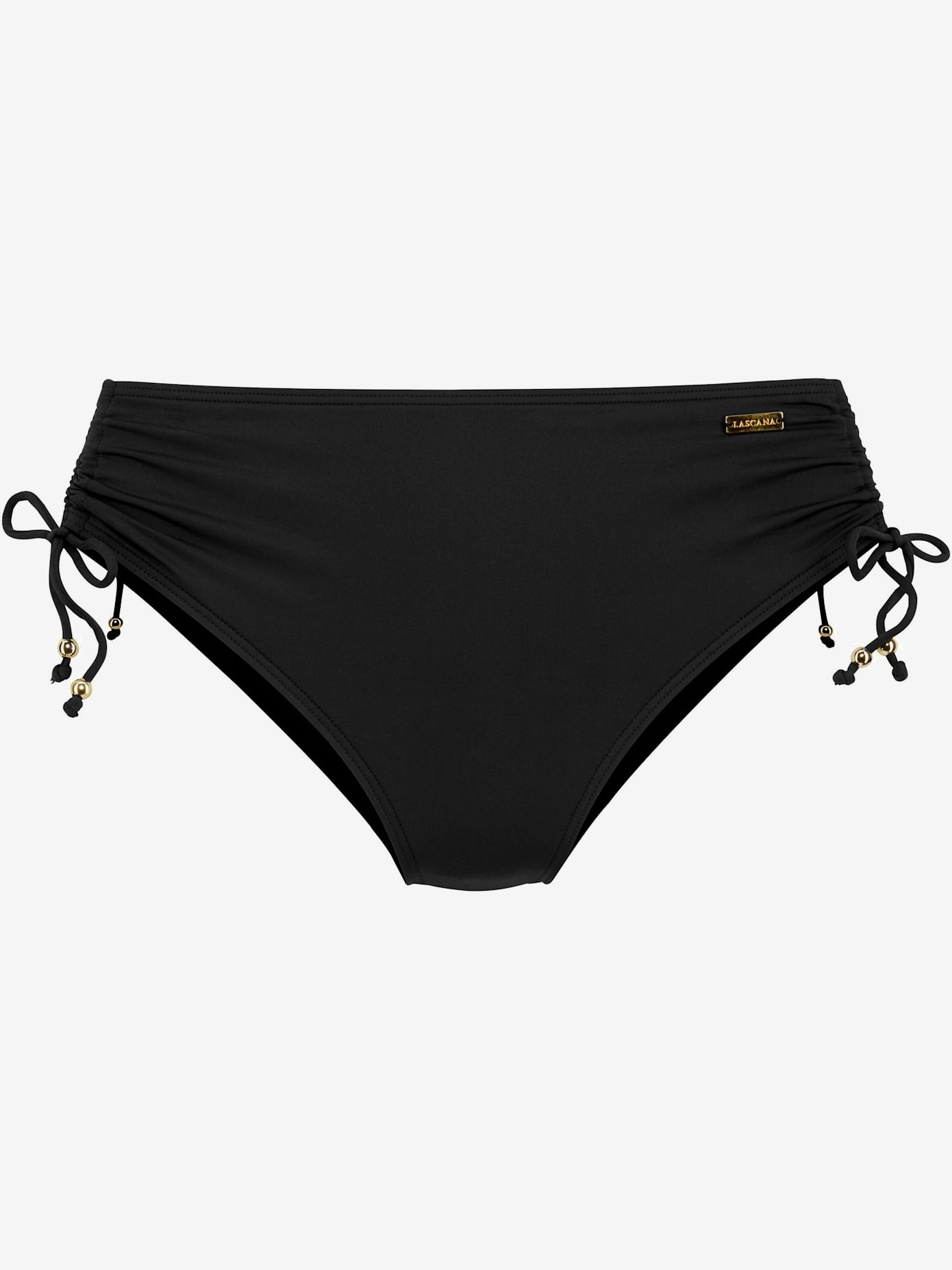Bas de maillot de bain coupe haute, à resserrer sur les côtés