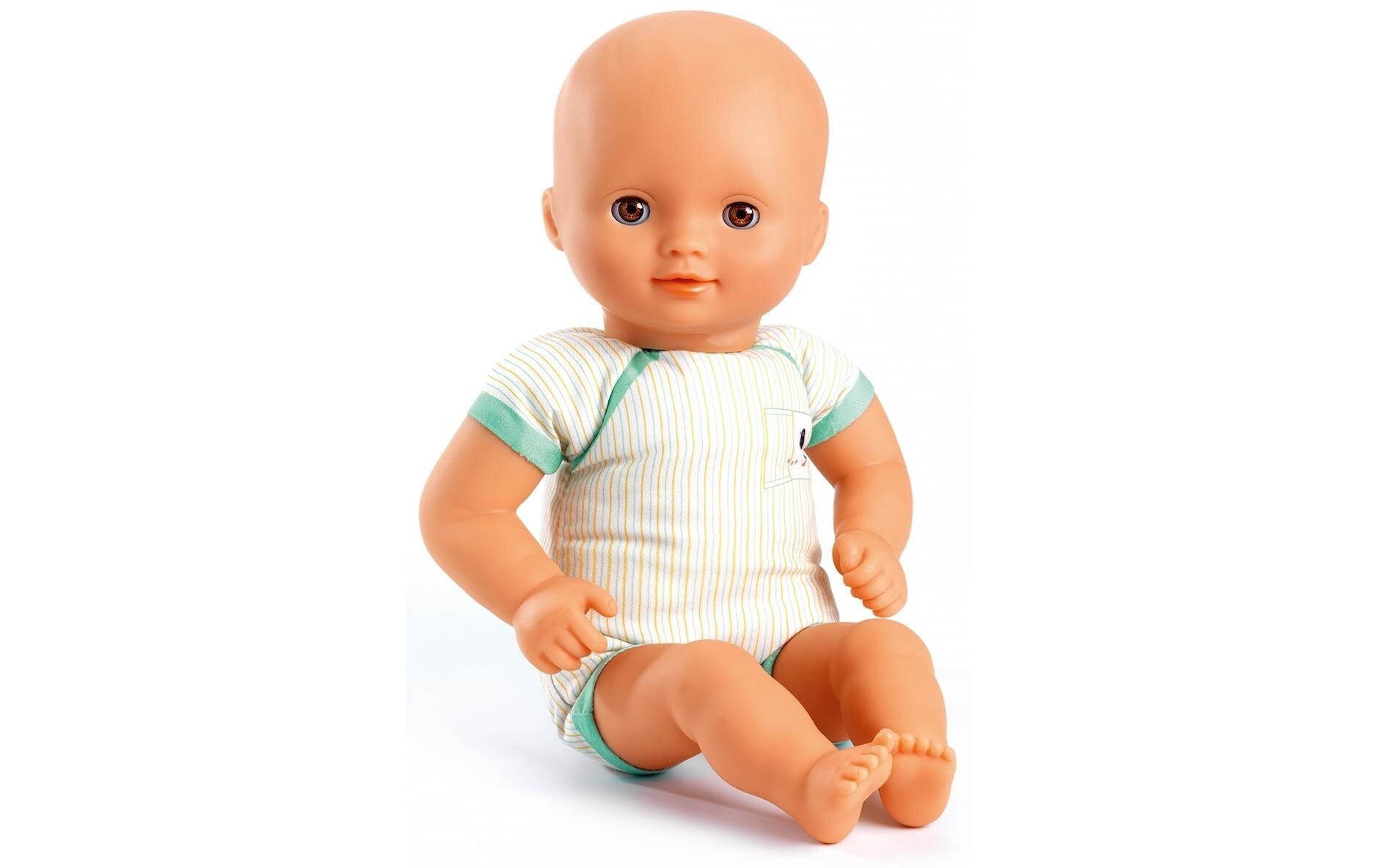Puppe Pomea: Pistache 32 cmWeichkörperpuppe mit braunen Schlafaugen