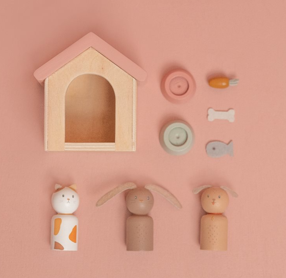 Little Dutch Little Dutch Aanvulset Poppenhuis Huisdieren