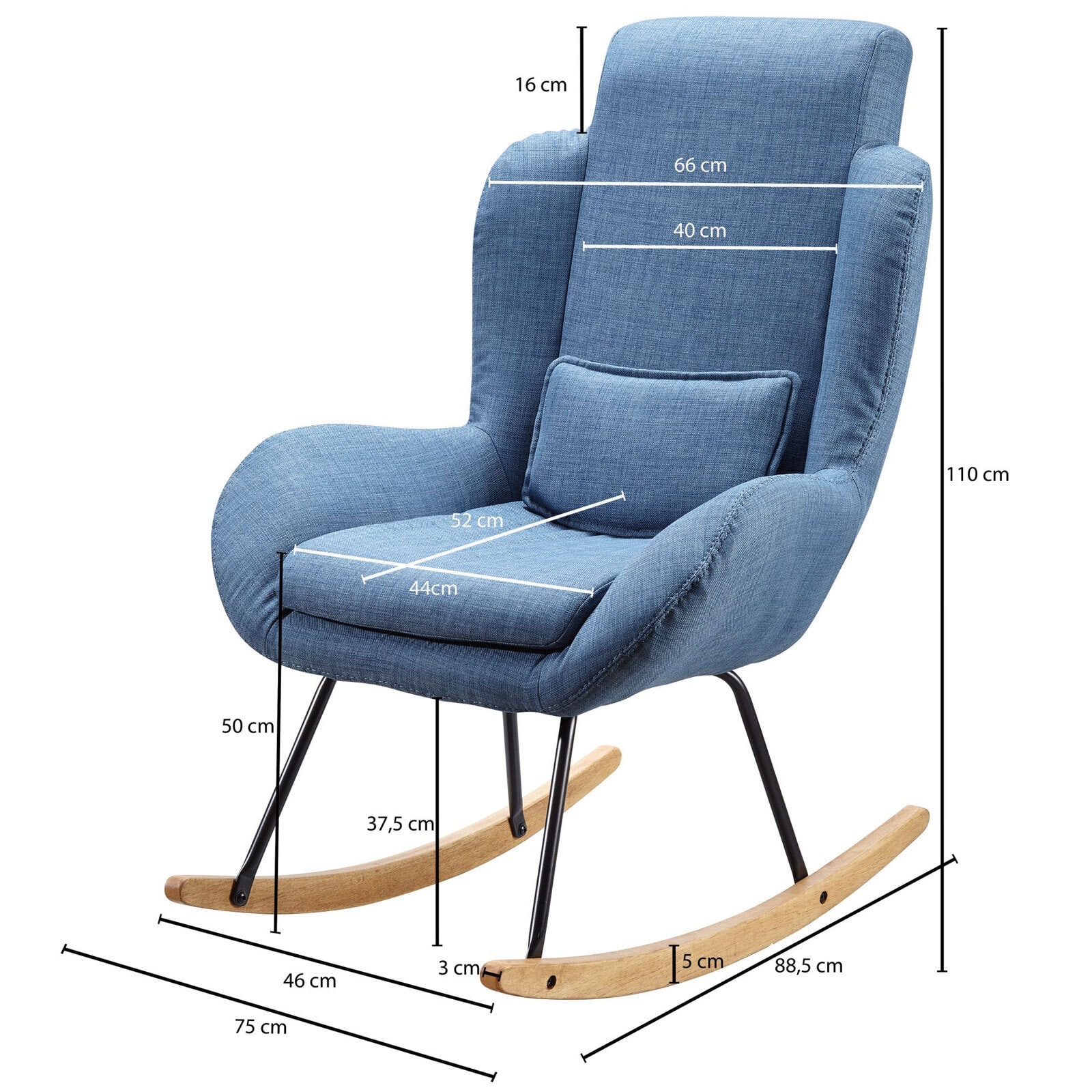 Sessel CAPRI blau