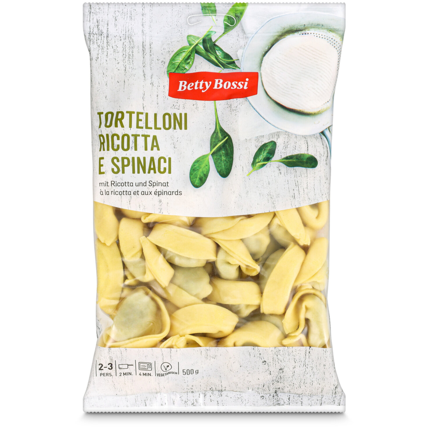 Betty Bossi Tortelloni mit Spinat & Ricotta