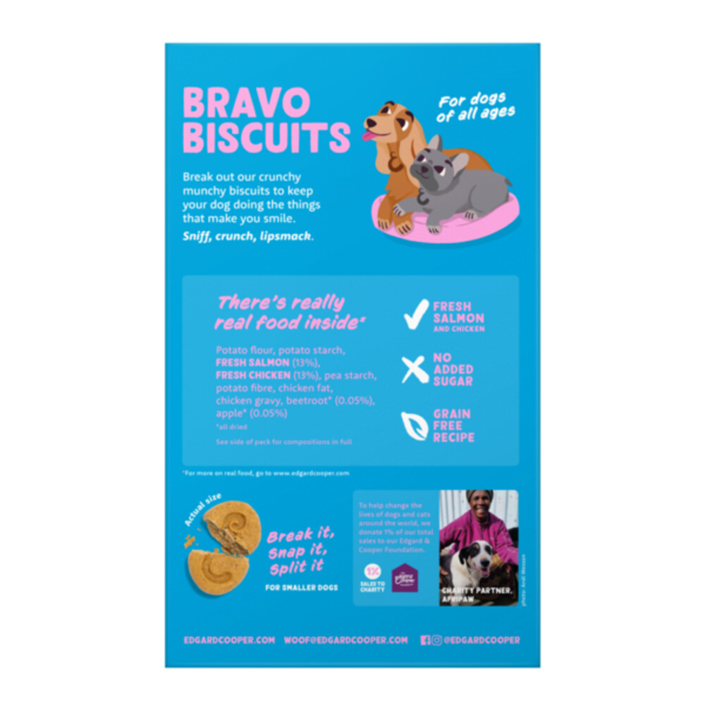Edgard & Cooper Adult BiscuitZalm & Kip400 gr
