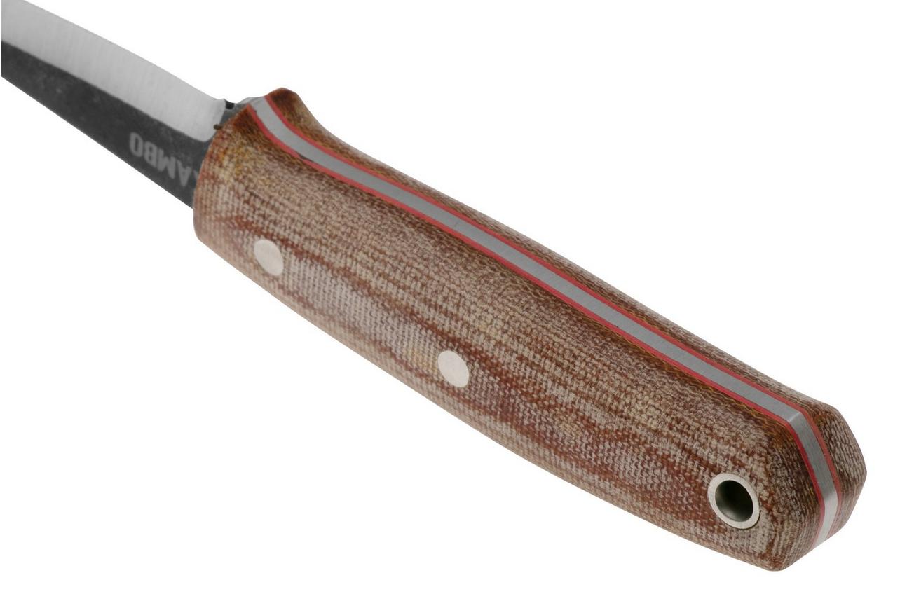 Condor Kambo Pukko CTK3973-30HC, 1075 Carbon Steel, Brown Micarta, bushcraftmes