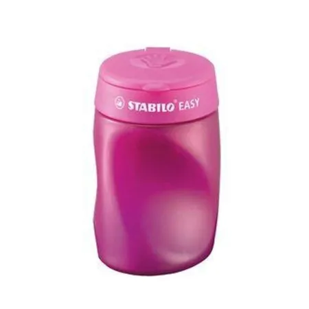 Schul-Set für Linkshänder - STABILO EASYgraph in pink - inklusive Spitzer + Radierer