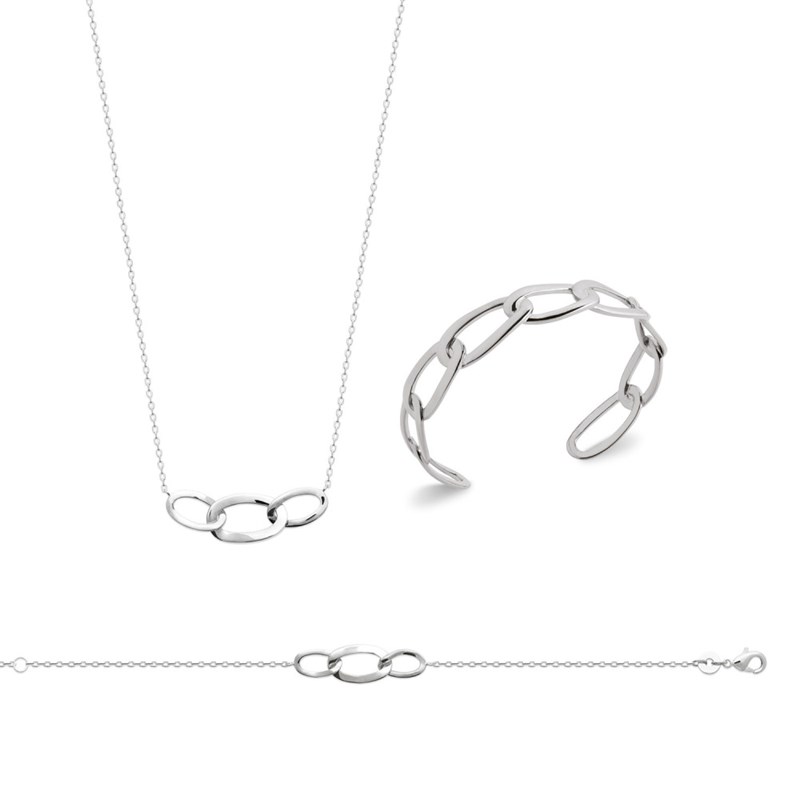 Bracelet Femme - Argent 925 - Longueur : 18 cm