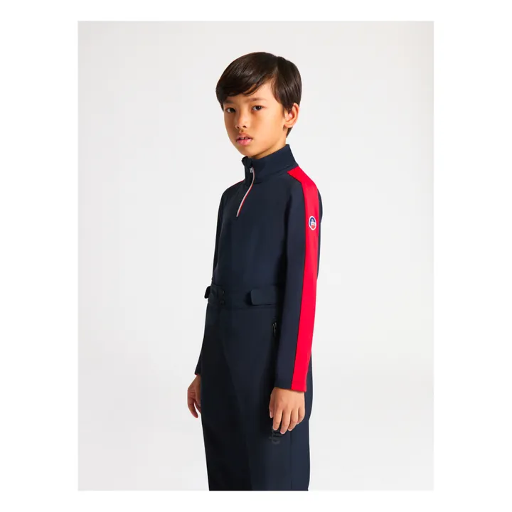 Fusalp Sous-pull Sinope | Bleu marine - Rouge