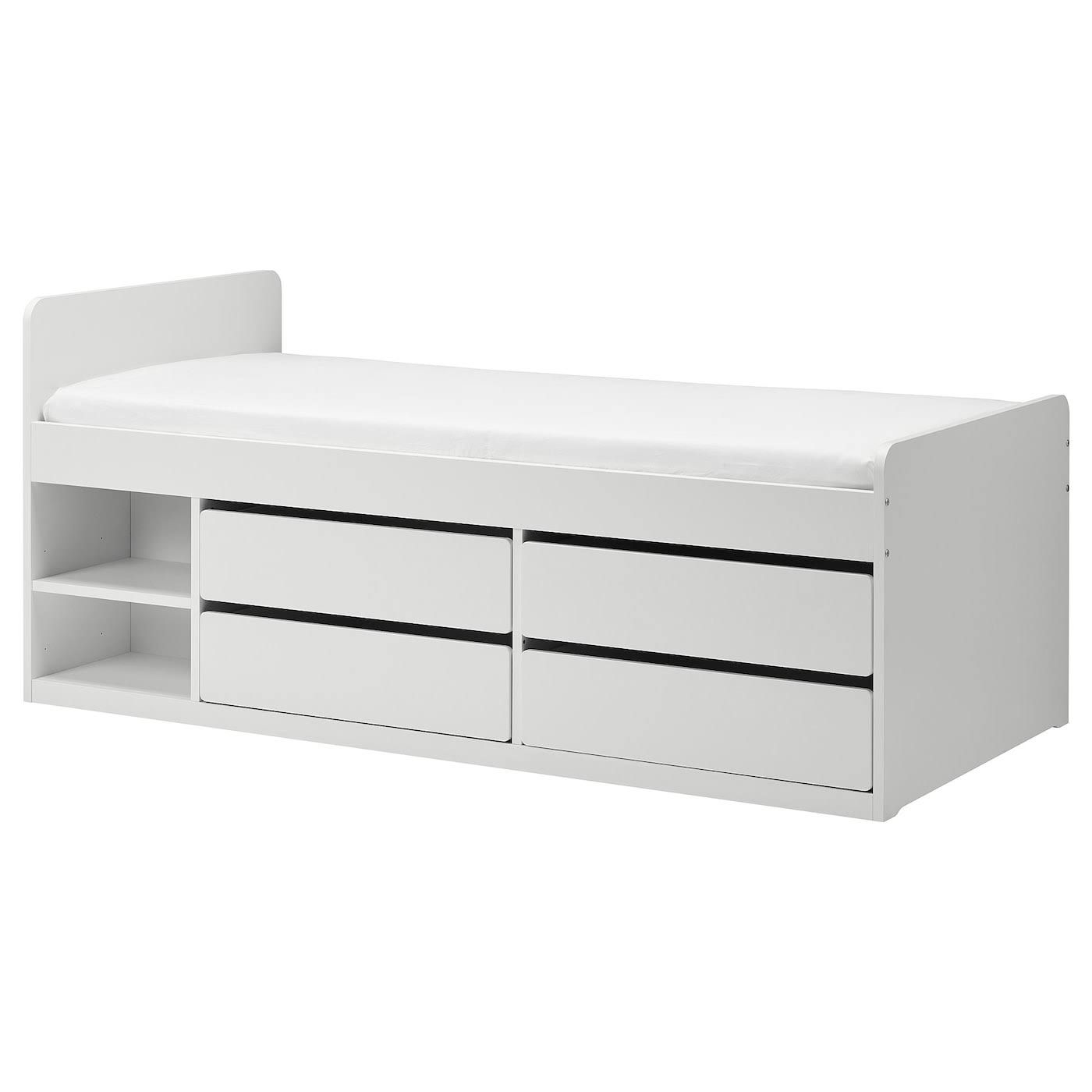 IKEA SLÄKT Bettgest. Schubladen + Federholzr