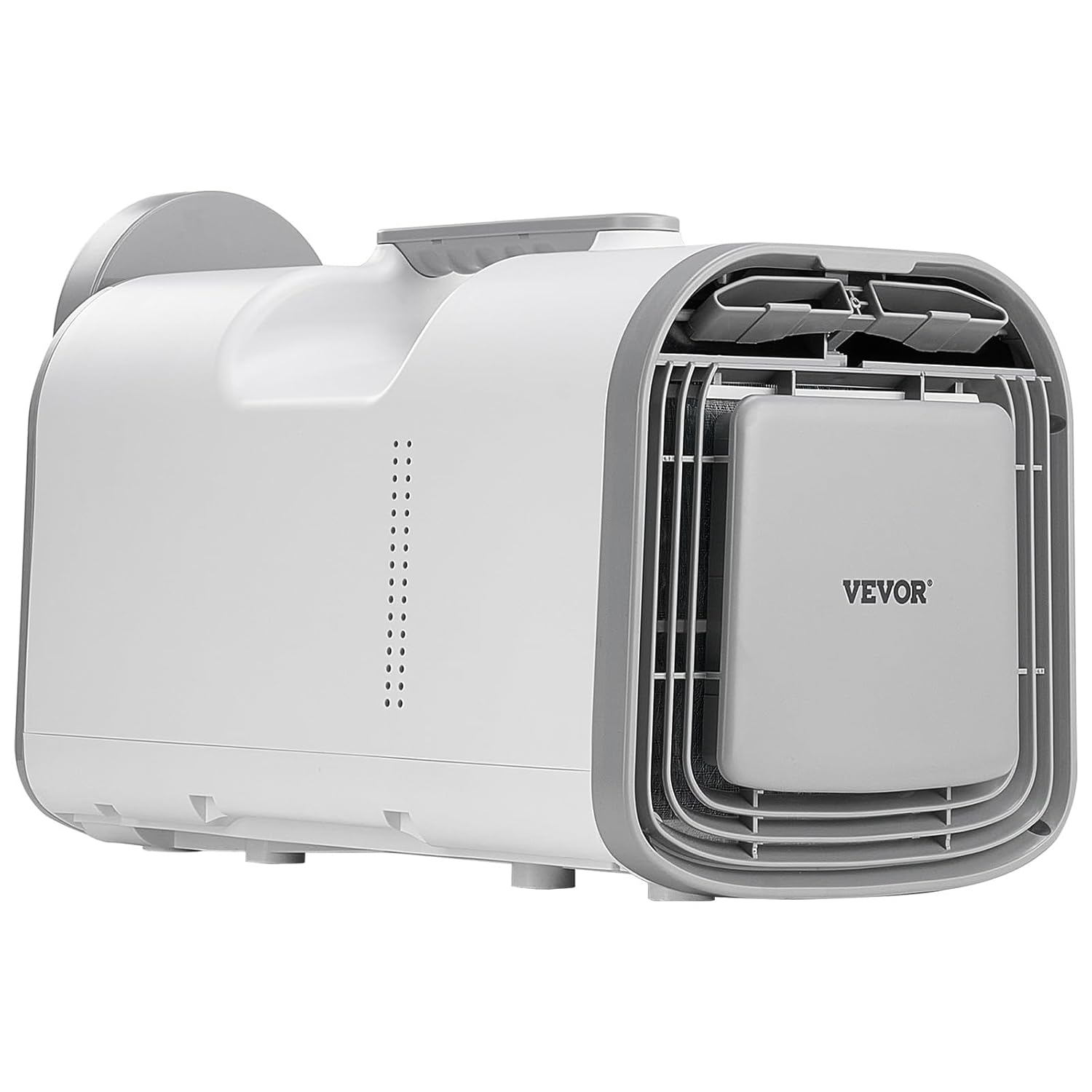 VEVOR Tragbare Klimaanlage, 4250 BTU, 3-Gang-Klimagerät mit 24-Stunden-Timer, Kühler, einstellbar von 16–32 °C, kompatibel mit AC/DC, für Camping, Wohnmobile oder den Heimgebrauch, 510x270x315 mm