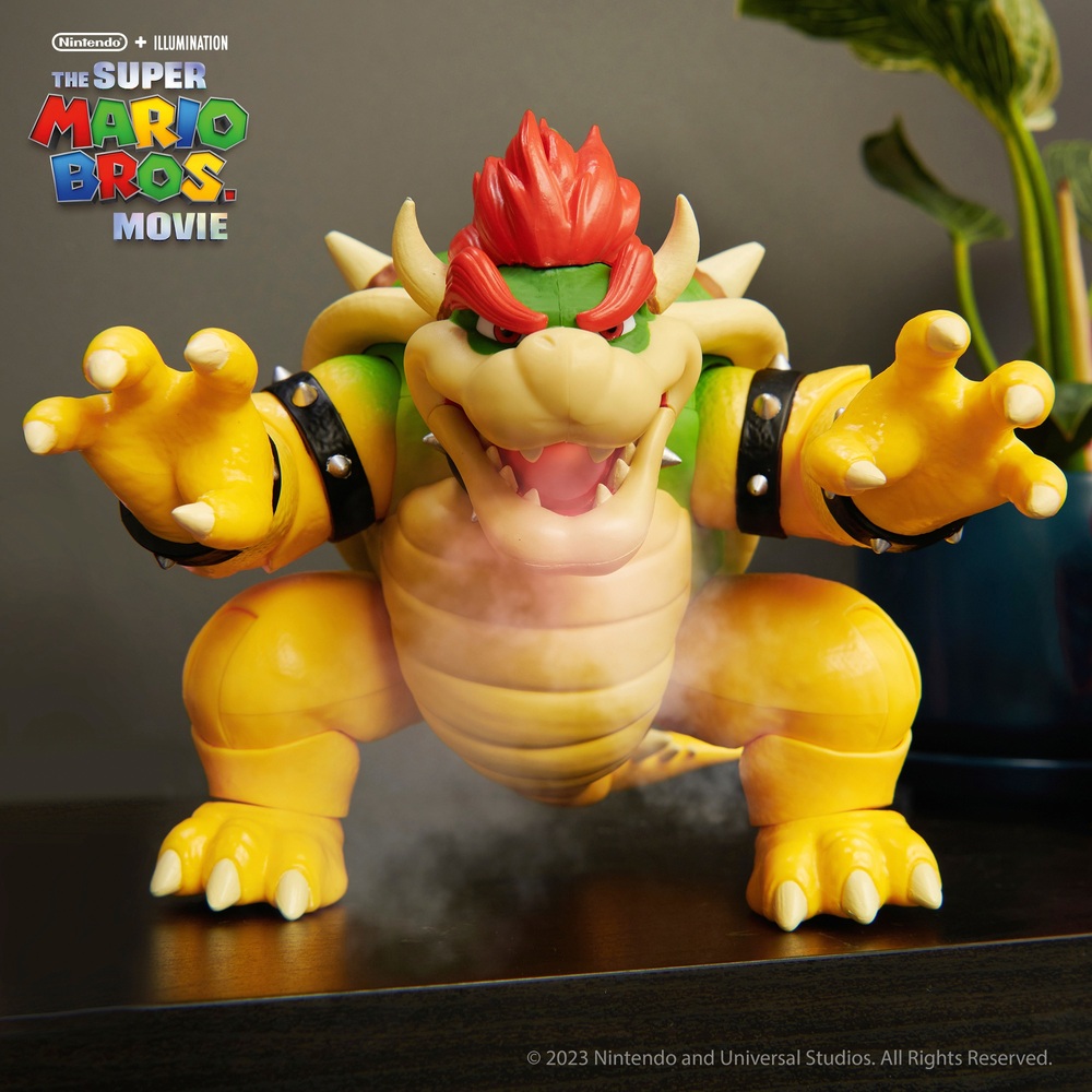 Die Super Mario Bros. Film Bowser 18cm feuerspeiende Figur