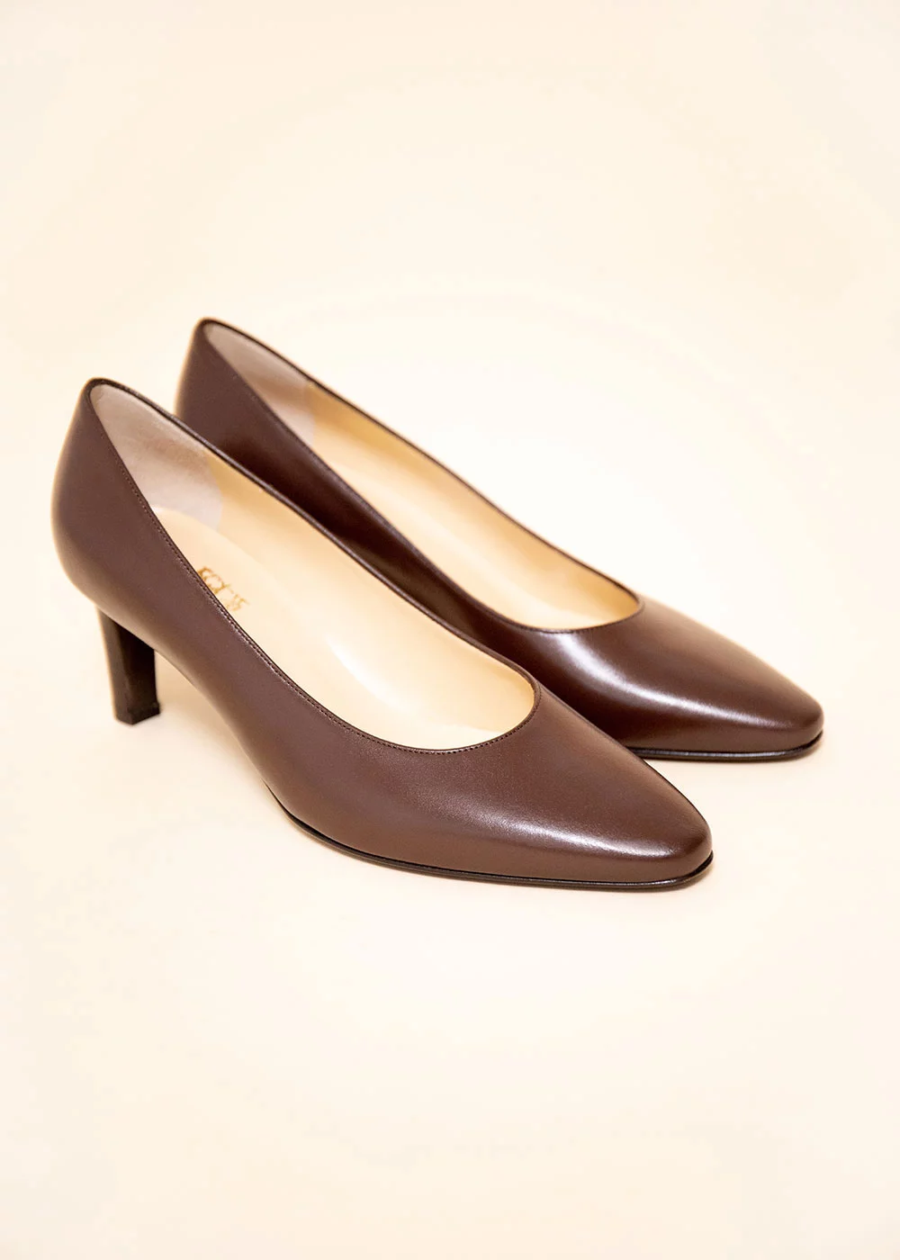 ESCARPIN PARIS CUIR  MARRON