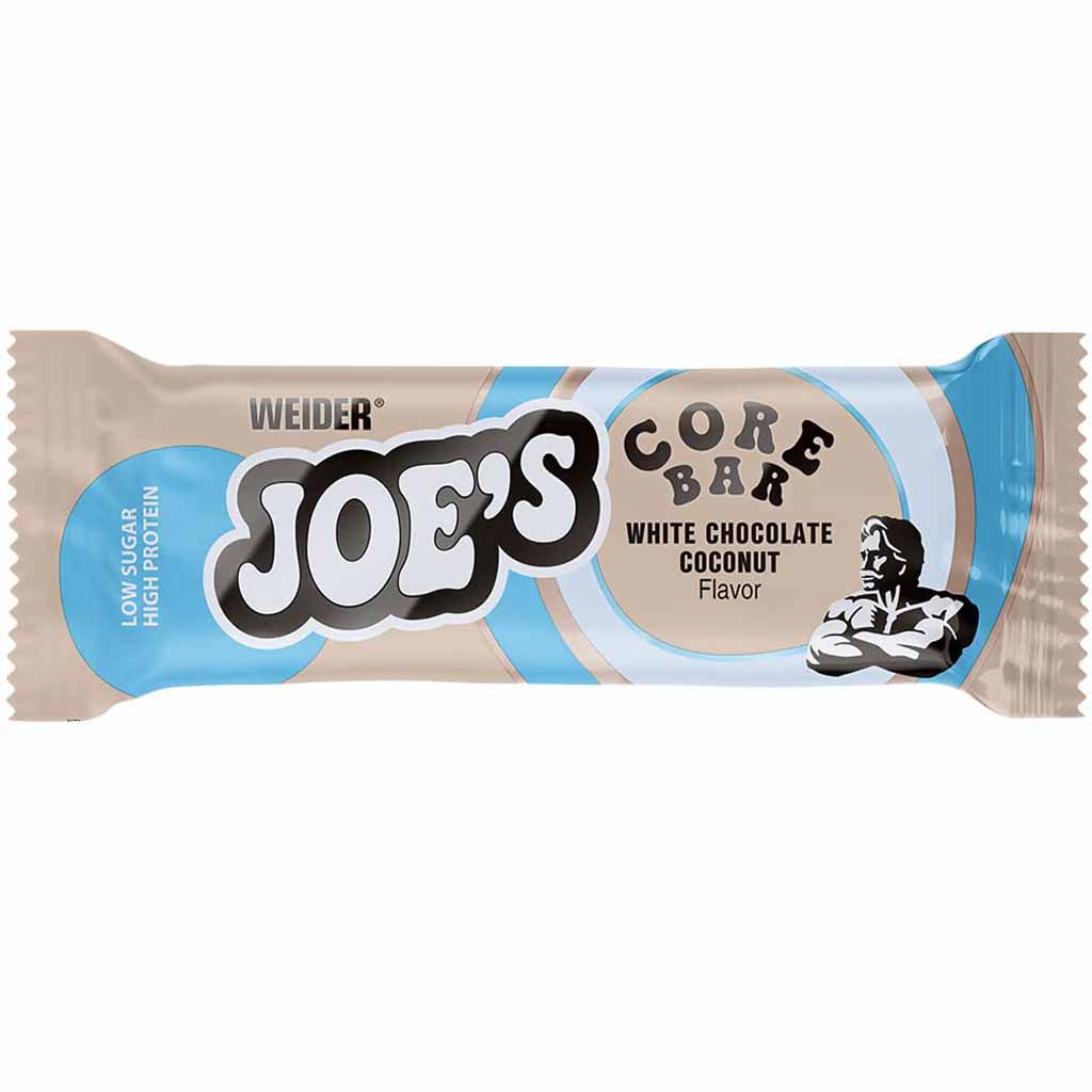 12x Weider Joes Core Bar White Chocolate Coconut Eiweißriegel á 45=540g MHD:28.2.25