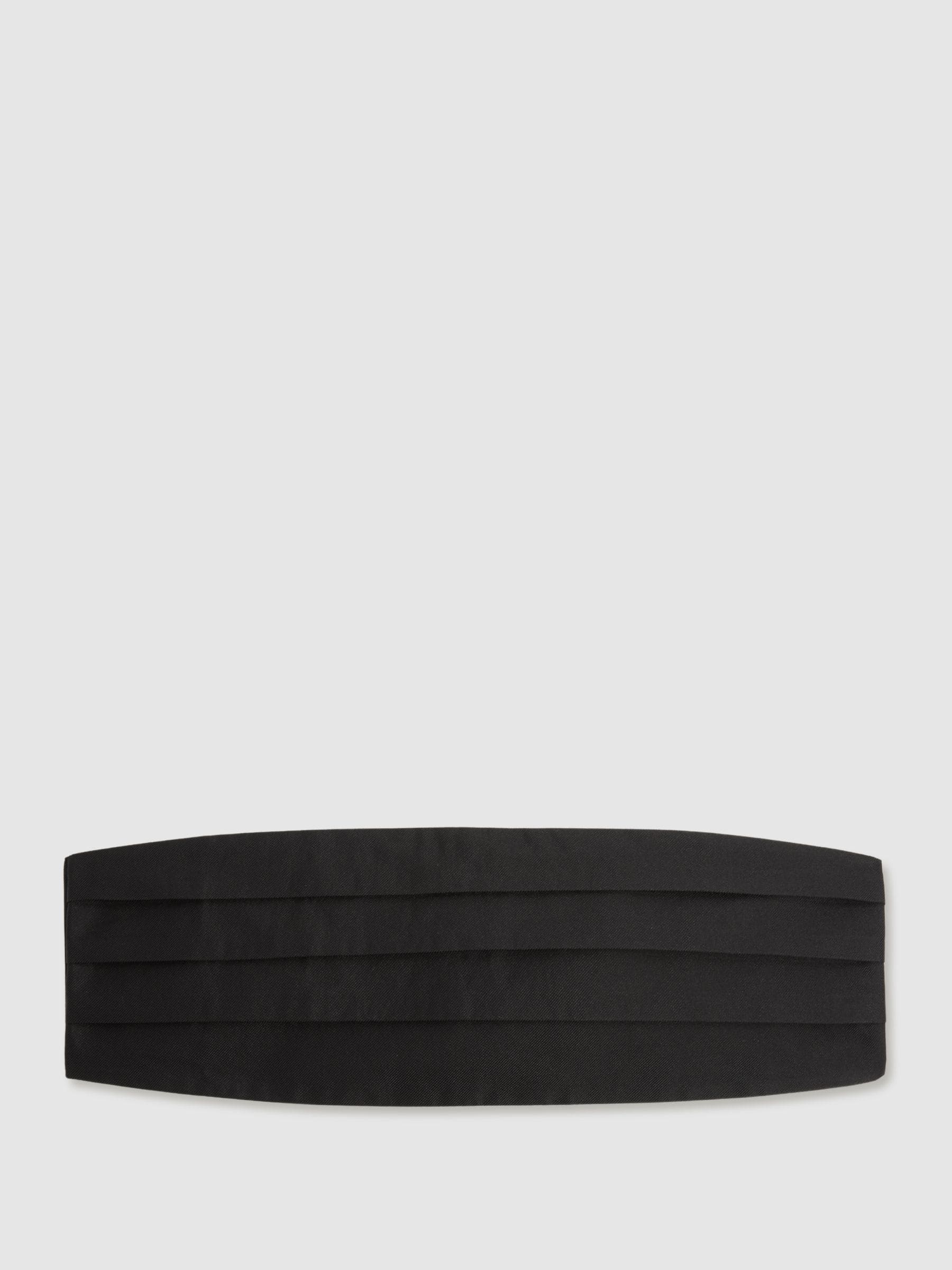 Zwart - Reiss Cameron Silk Grosgrain Cummerbund