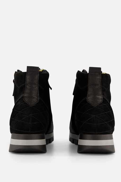 Gabor Veterboots zwart Suede