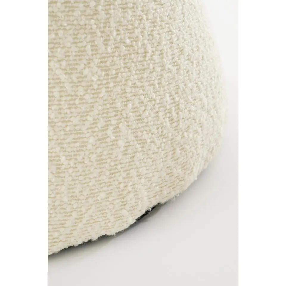 Mica Decorations Poef - H46 x Ø49 cm - Off White