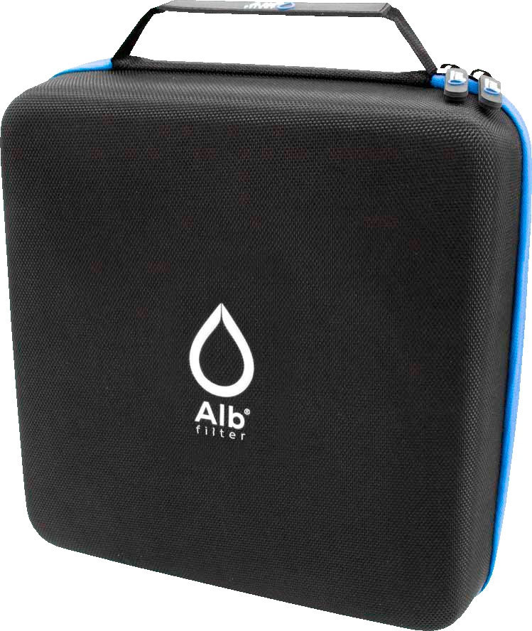 Alb Filter FUSION Active Nano Trinkwasserfilter - Camping-Set: Mobil mit Koffer - Blau