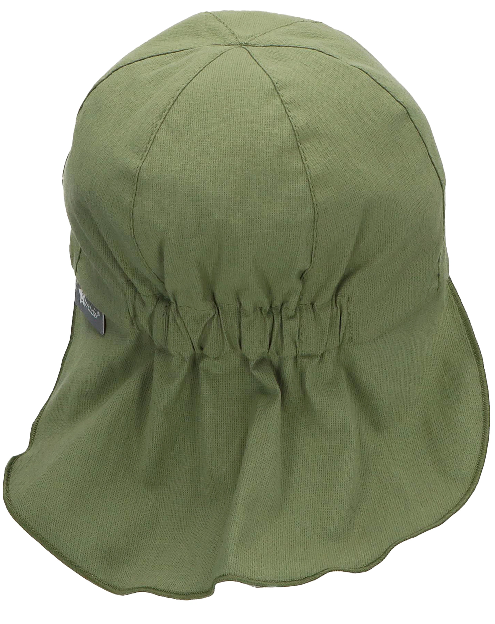 Schirmmütze BASIC mit Nackenschutz in mittelgrün