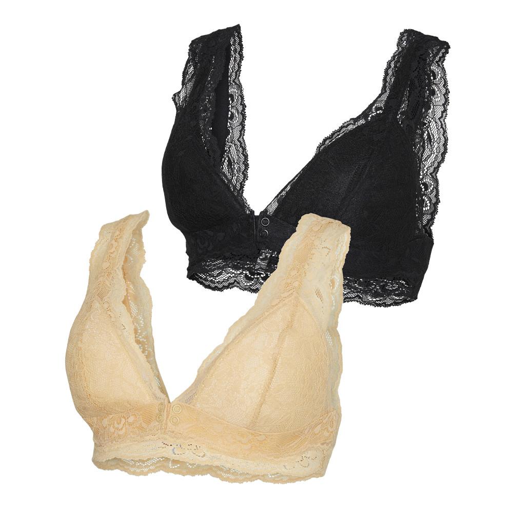 Mamalicious x2 Soutien gorge de Grossesse Orange/Noir Femme Mamalicious Enia