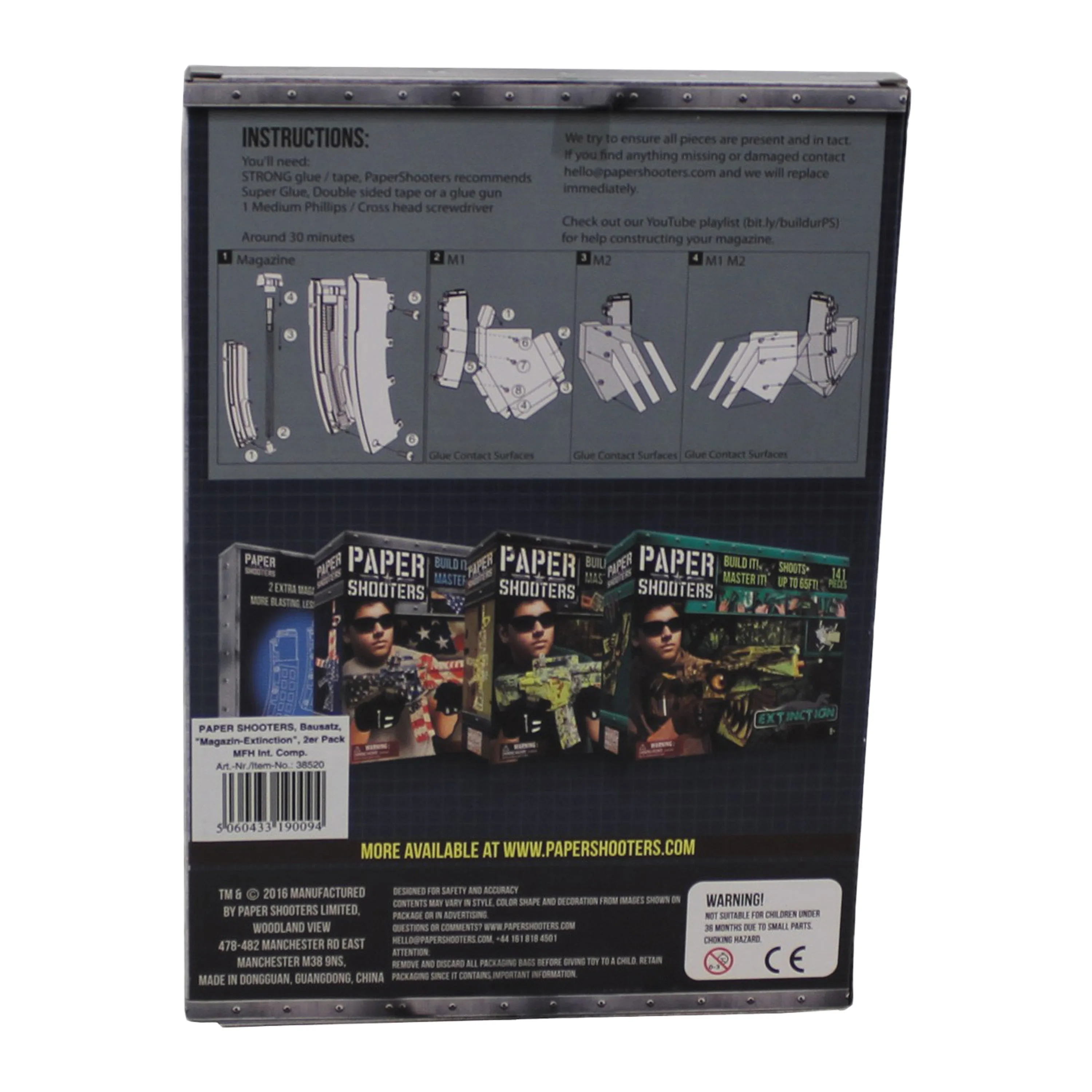Unbekannt -  Paper Shooters Ersatzmagazin Guardian Extinction 2er Pack