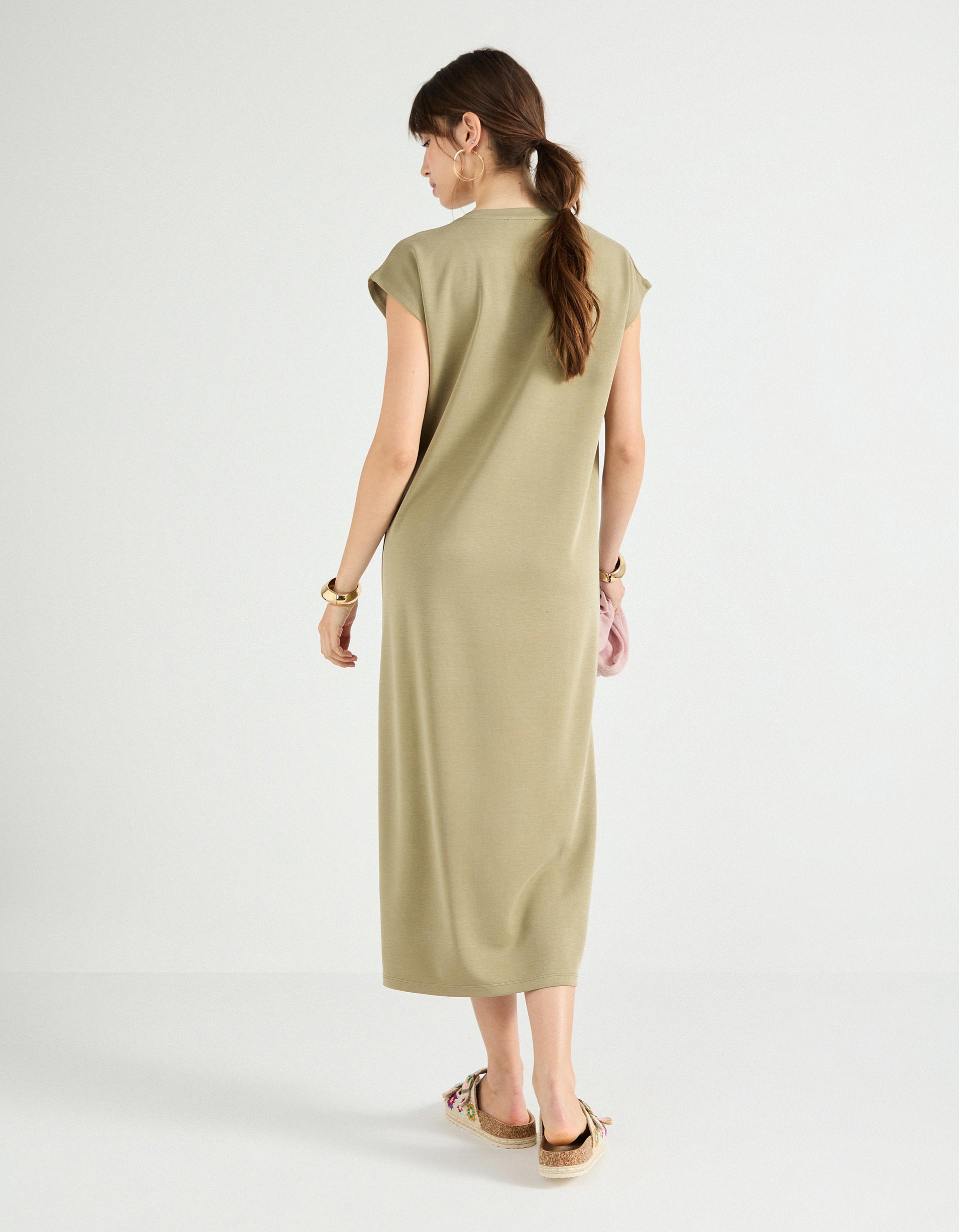 Vestido, Mulher, Verde