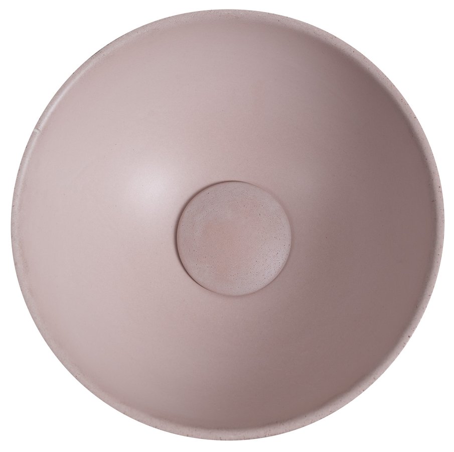 Sapho Minor toilet waskom beton 26cm roze met houder rechts