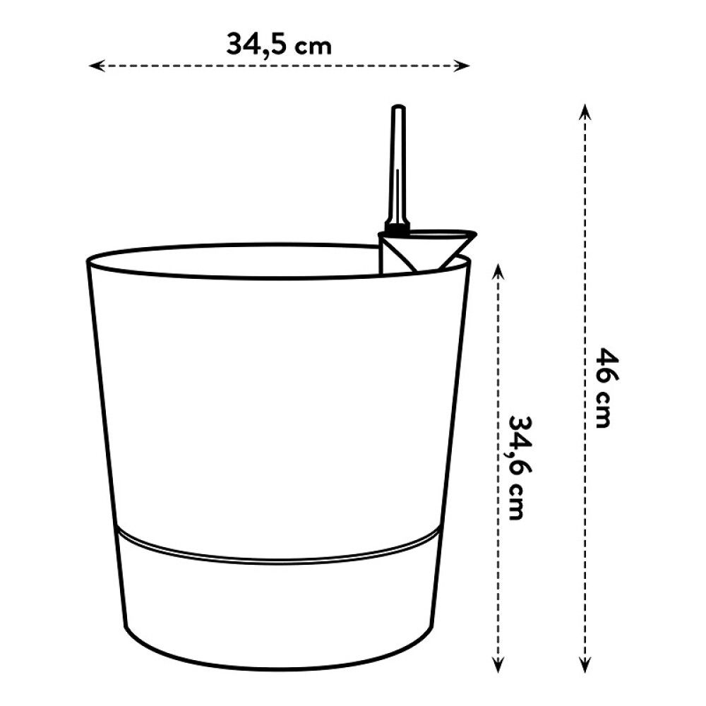 UTEPOTTE ELHO GREENSENSE AQUA CARE ROUND Ø35CM GRÅ