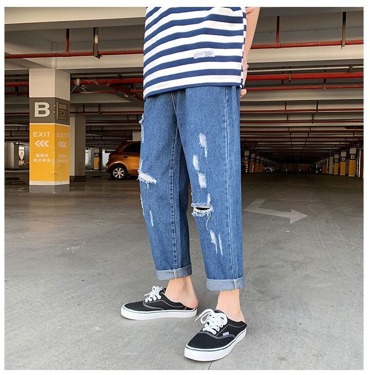 Lorencho - Versleten Harem Jeans